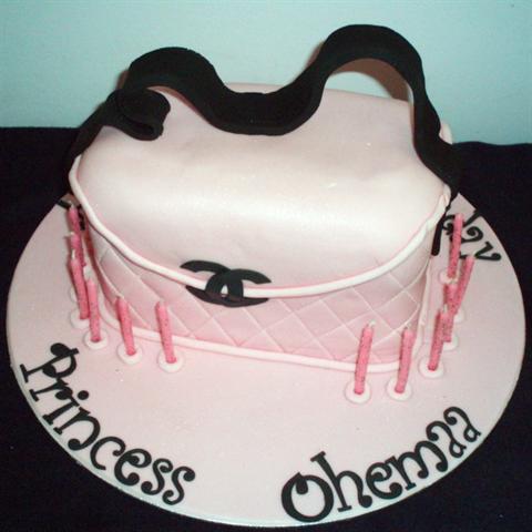 Pink Designer Handbag Cake