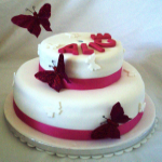 Butterfly Christening Cake