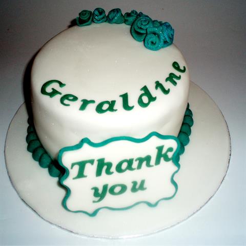 Thank-You Plaque Cake