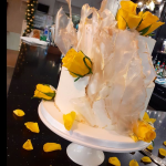 Yellow rose wedding cake
 (Wedding)