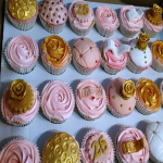 Vintage Rose Gold Cupcake selection