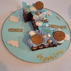 Fluffy Clouds Number Cake
 (Children's)